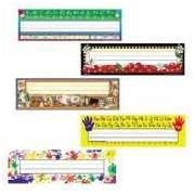 Teacher Created Resources 9027 Jumbo nameplates, 3-1/2 x 11-1/2, 96 name tags per pack, assorted designs