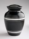 The Coventry Black & Silver Urn