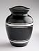 The Coventry Black & Silver Urn