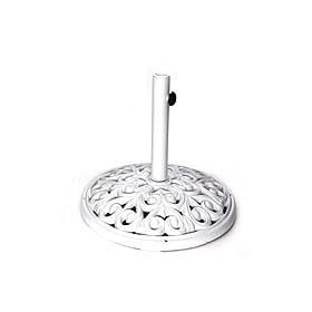 CAST IRON WHITE UMBRELLA BASE