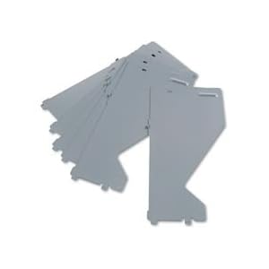 HON 515704X Extra Shelf Dividers for HON Lateral Files, Metal, 7-1/2 x 15, Gray, 10/Pack