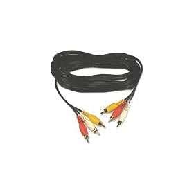 Belkin Pro Series Audio Cable, Triple Phono to RCA Cable (Red/White/Yellow) 1.5m
