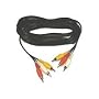 Belkin Pro Series Audio Cable, Triple Phono to RCA Cable (Red/White/Yellow) 1.5m
