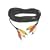 Belkin Pro Series Audio Cable, Triple Phono to RCA Cable (Red/White/Yellow) 1.5m