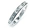 Platinum and Baguette Diamond Channel Set Half Circle, Ring Size 6.75 (T.w 0.60)