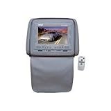 Pyle PL72HRGR Adjustable Headrest w/ Built-In 7'' TFT/LCD Monitor W/IR Transmitter Cover (Gray)