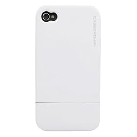 CaseCrown Apple iPhone 4 and 4S Metallic Glider Slim Case - White (Fits AT&T, Sprint and Verizon iPhone 4 and 4S)