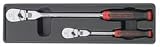KD HAND TOOLS 81204 2 Piece Flex Ratchet Set With Cushion Grip (.25 Inch,.425 Inch)