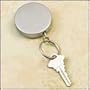 Pyramid Clip-On Key Reel, Chrome