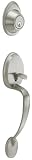 Dexter by Schlage JH58BAR619 Barcelona Exterior Handleset with Deadbolt, Satin Nickel