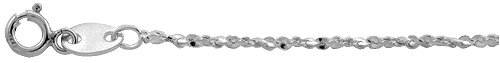 Sterling Silver Medium Thin Twisted Serpentine Chain under Serpentine in The Jewelry Store