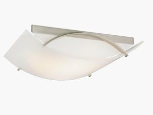 Dolan Designs 10594-09 Curva - 12.5" Rectangle Decorative Recessed Ceiling Trim, Satin Nickel Finish with Frosted white Glass