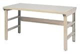 60 X 30 Steel Square Edge Top Workbench W/ Adj Legs- Tan