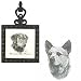 Australian Cattle Dog Square Trivet, Porcelain by Rosalinde (4.5' x 8')