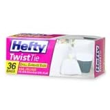 HeftyTwistTieSmallGarbageBags,4Gallon-36ea