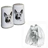 Maltese Small Salt and Pepper Shakers, Porcelain by Rosalinde (3')