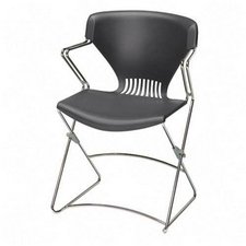 HON FLEX0211 Flexible Stacking Chairs With Arms, Olson Flex Stacker Series, Lava Charcoal,... by Hon