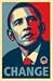 Barack Obama FAIREY (Change) RARE Campaign Poster 24 x 36