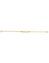 14K Yellow Gold - Youth Bismark Id 6" Bracelet
