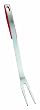 Metaltex Design Plus Stainless Steel Meat Fork with Red Handle Insert
