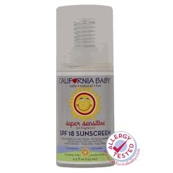 California Baby SPF18, Fragrance-Free, 4.5-Ounces