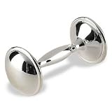 Silver-Plated Dumbell Rattle