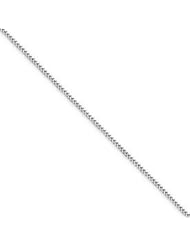 14k Gold White Gold .90mm Franco Chain 30 Inches