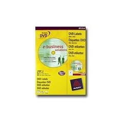 Avery Zweckform L7860 DVD optimierte Etiketten mit Sicherheitsperforation wei� Fotoqualit�t 20 Blatt