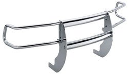 Westin (36-1400kit F250) Push Bar with Brush Guard Truck Grill Guards - LD (92-96) w/trim (requires drilling of air dam) - Chrome