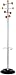 Kitchen & Housewares : Alba Timby Hat and Coat Stand Tubular Steel with Umbrella Holder and 8 Pegs H1750mm Ref PMSAT WM