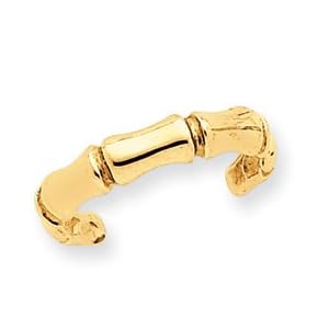 14k Bamboo Toe Ring by 