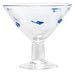 Hand Blown Glass Blue Fish Dessert Dish 5