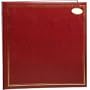 MBI Library Collection 3 Ring Photo Album with Solid Color Cover with Gold Trim, Holds 400 4" x 6" Photos, 5 Per Page, 3 Horizontal and 2 Vertical