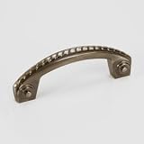 Jeffrey Alexander Calais 3-5/8 OL Solid Brass Rope Pull, Brushed Tin Nickel