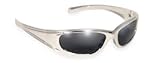 SUNGLASSES RAD CHROME COLORED FRAME UV400 EYEWEAR SMOKE LENSES MOTORCYCLE GLASSES by 