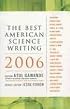 The Best American Science Writing 2006 (Best American Science Writing)
