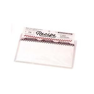 4-by-6-Inch Recipe Box Dividers by Harold Imports