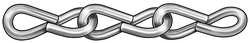 Industrial Grade 2ZDF8 Jack Chain, Single, Brass, Sz 16, 10Lb, 100Ft