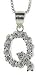 Sterling Silver / Cubic Zirconia Initial Pendant Letter