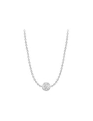Complete One Yard Diamonds Necklace in 18K White Gold 0.75 Carat TDW