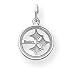 Sterling Silver Pittsburgh Steelers Small Cut Out Pendant