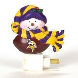 SC Sports 84063 NFL 5" Snowman Night Light - Minnesota Vikings