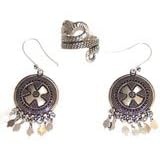 Jewelry for Girls - Sterling Silver Earrings and Ring (erss043)