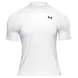 Mens UA TechTM Shortsleeve T Tops by Under Armour (White Medium)