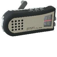 手回しケータイ充電ラジオ　PR-306BK