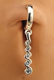 TUMMYTOYS BELLY NAVEL RING 14K GOLD 5 JOURNEY DIAMOND
