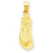 14k Gold Single Flip-Flop Pendant