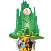 Wizard of Oz Emerald City Pendulum Clock