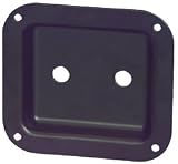 Penn-Elcom D0938K Dish Two 1/4 Jacks Black 4 x 4-3/8