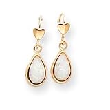 Sardelli - 14k Created Opal Tear Drop Earrings